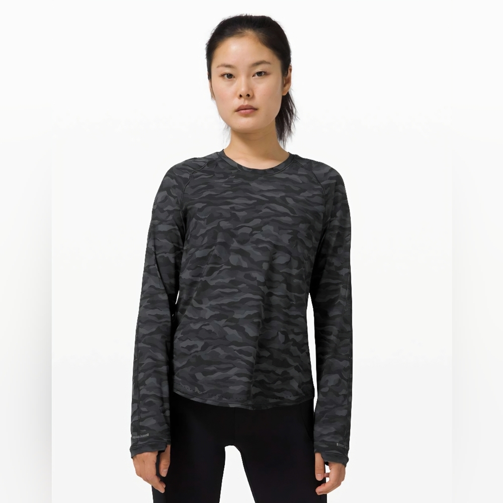 Lululemon Camouflage Long Sleeve Top